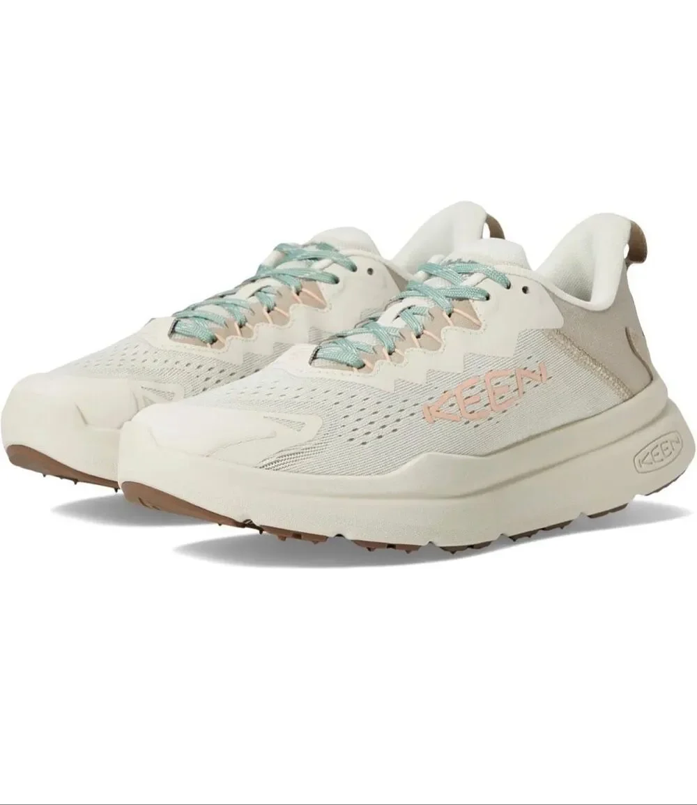 KEEN WK450 Womens Walking Shoes Birch Peach Parfait Size 6.5 NEW